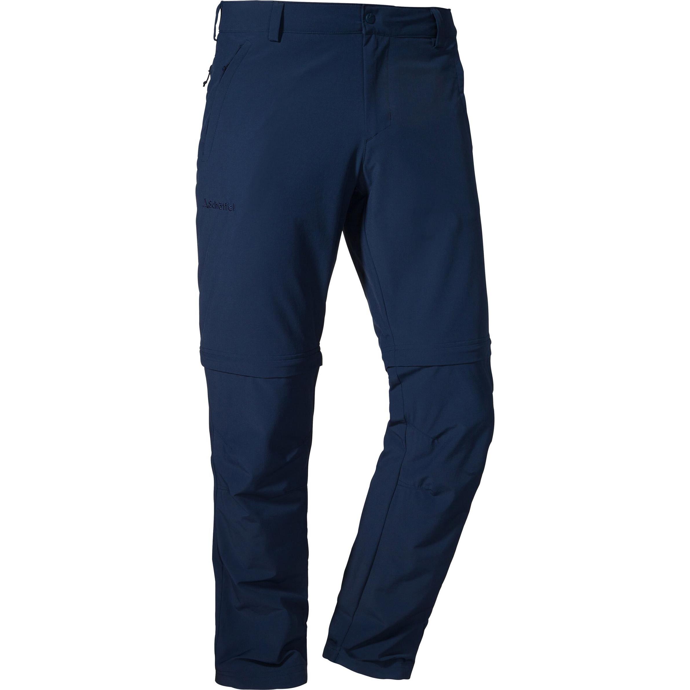 Schöffel, Herren, Outdoorhose, Folkstone Zip-Off Hose (46), Blau, 46