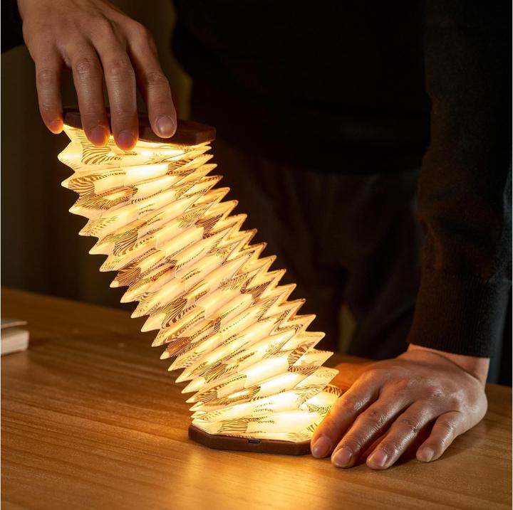 Actual product image Gingko Velvet Accordion Lamp (450 lm)