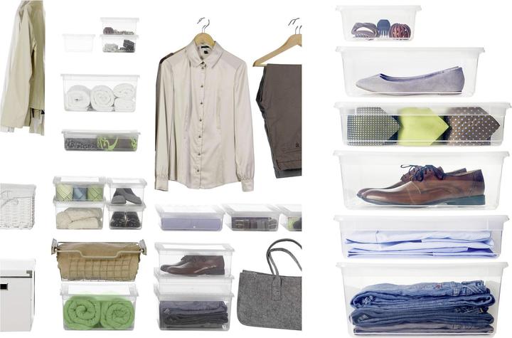 Immagine prodotto HomeZone Multibox 18L con coperchio Bea (39 x 33,5 x 18 cm, 18 l)