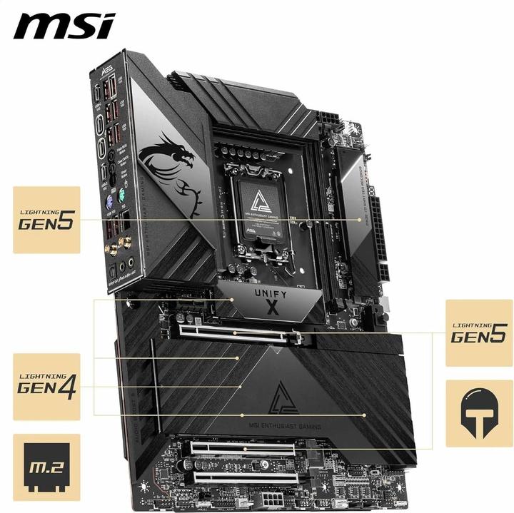 Productafbeelding MSI MEG Z890 UNIFY-X (LGA 1851, Intel Z890, ATX)