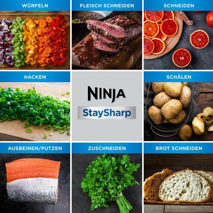 Actual product image Ninja Knife set steel wood stainless steel 14 pieces