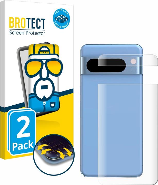 Actual product image BROTECT Full cover screen protector (2 Piece, Google Pixel 8 Pro)