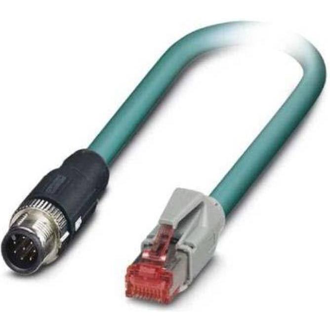 Phoenix Contact 1407415 Sensor-/Aktor-Anschlussleitung 2 m Polzahl: 8 1 St., Elektronikkabel + Stecker, Blau