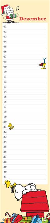 Image du produit Calendrier d'anniversaire Peanuts (11 x 49 cm, Couverture rigide, Allemand)