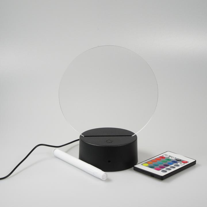 Actual product image PhoneLook Transparent multicolour LED light message board with remote control