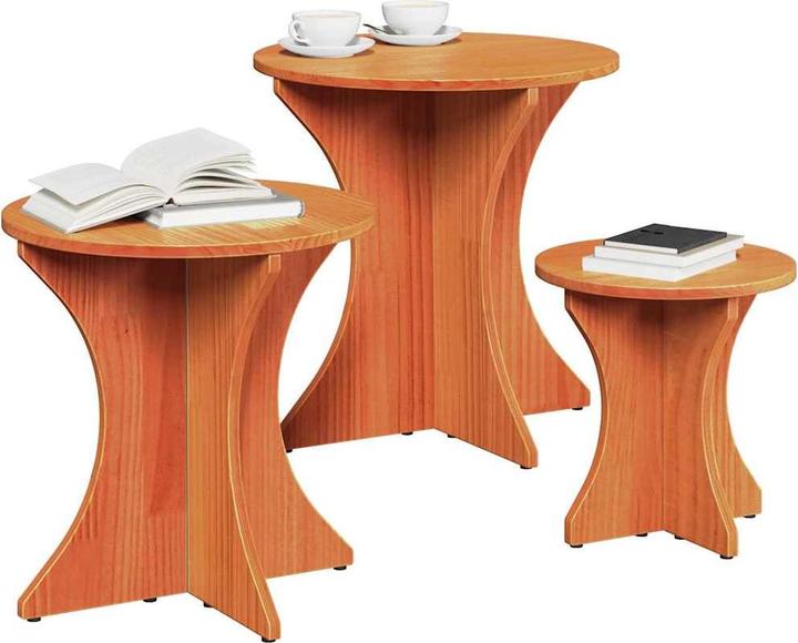 Immagine prodotto vidaXL Tavolino da caffè (26 x 26 x 30 cm, 37 x 37 x 40 cm, 46 x 46 x 47 cm)