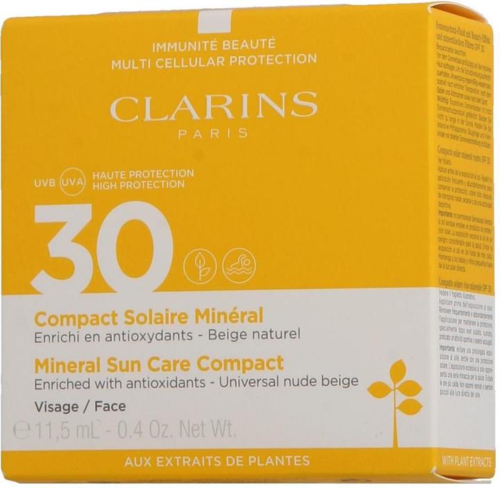 Immagine prodotto Clarins Sole - Compatto Solaire Minéral Visage SPF30 (Crema solare viso, SPF 30, 11 ml, 103 g)