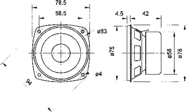 Image du produit Visaton Haut-parleur à large bande F 8 SC, 8 ohms