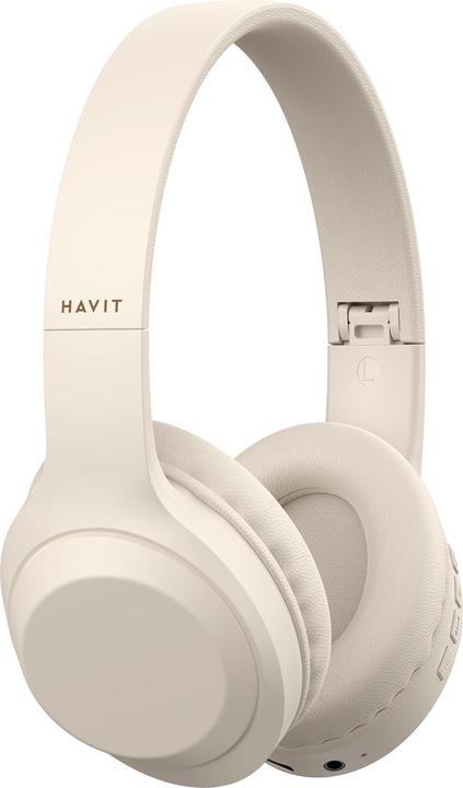 Actual product image Havit H628BT Headphones (beige) (10 h, Cable, Wireless)