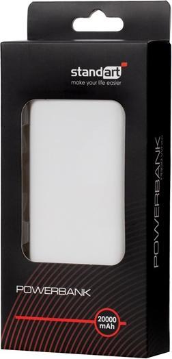 Produktbild Standart POWERBANK 20000 MAH PB68 WHITE (20000 mAh)