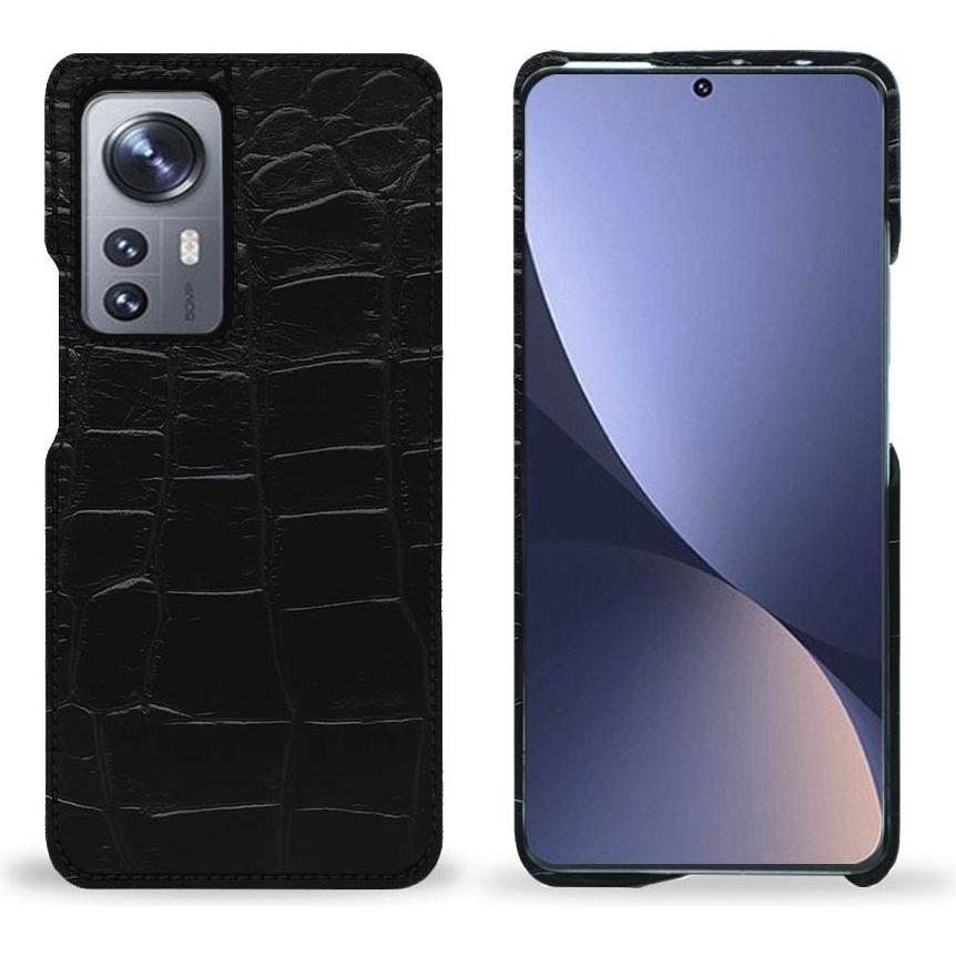 Thumbnail - Noreve Lederschutzhülle (Xiaomi 12 Pro), Smartphone Hülle, Schwarz