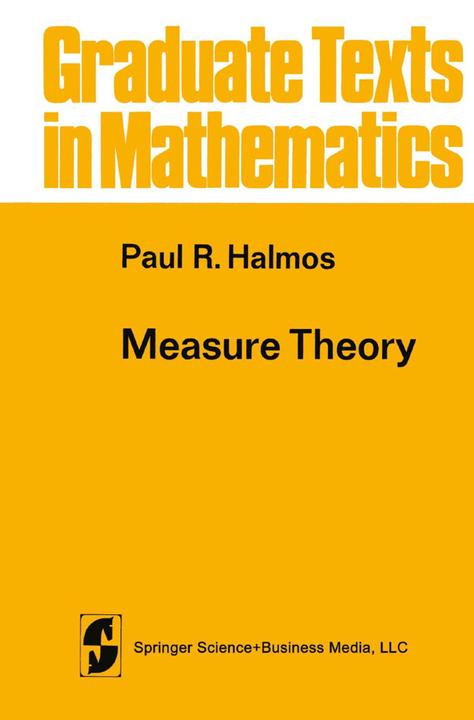 Produktbild Measure Theory (Englisch, Paul R. Halmos, 2014)