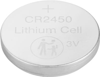 Actual product image Voltcraft Button cell CR 2450 Lithium 580 mAh 3 V 1 pc. (1 pcs., CR2450, 580 mAh)