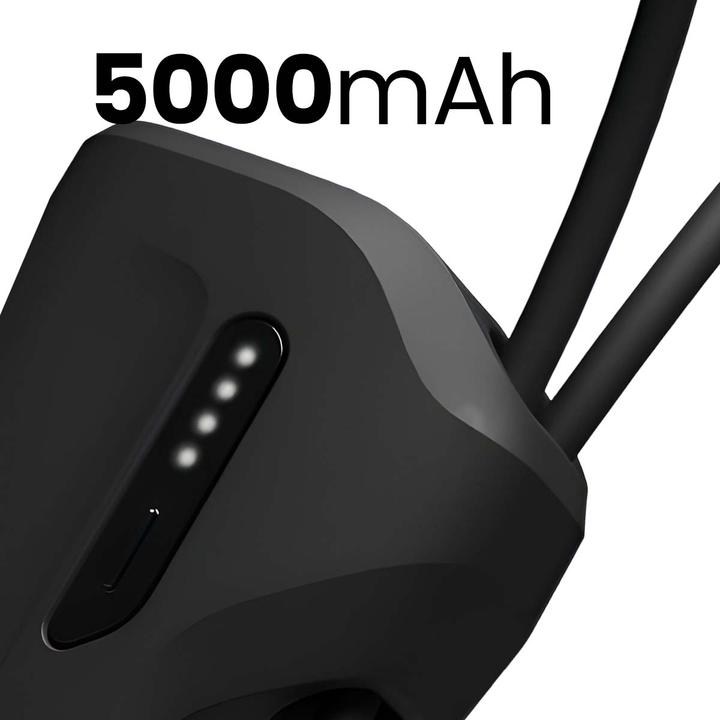 Actual product image Cygnett Thumboost 5K Powerbank with semi-integrated USB-C Cable Black (5000 mAh, 15 W, 18.50 Wh)