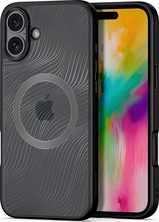 Actual product image Dux Ducis Aimo Mag case with MagSafe for iPhone 16 Plus - black (Apple iPhone 16 Plus)
