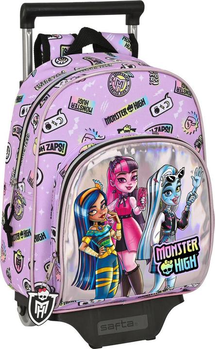 Monster High School rucksack with wheels Best boos Purple 28 x 34 x 10 cm