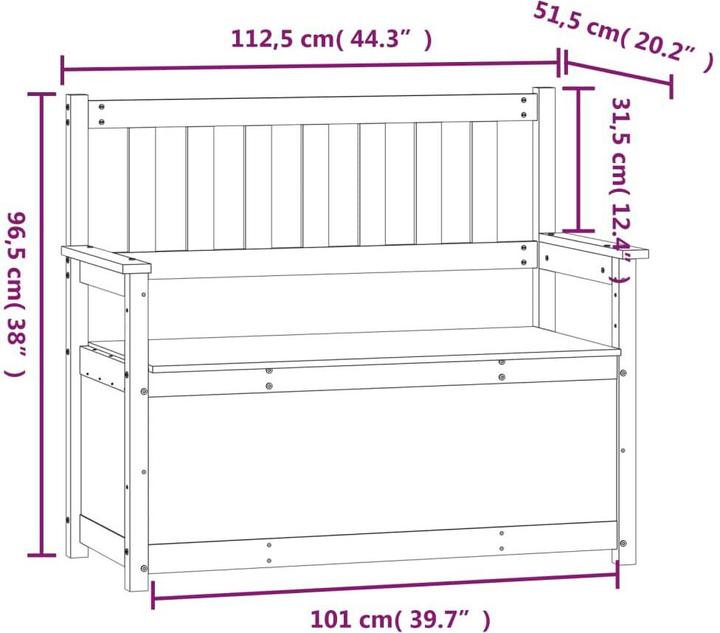 Image du produit vidaXL Sitzbank (51.50 cm)
