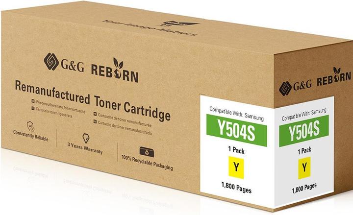 Produktbild G&G Toner ersetzt Samsung Y504S Kompatibel Gelb 1800 Seiten Reborn remanufactur