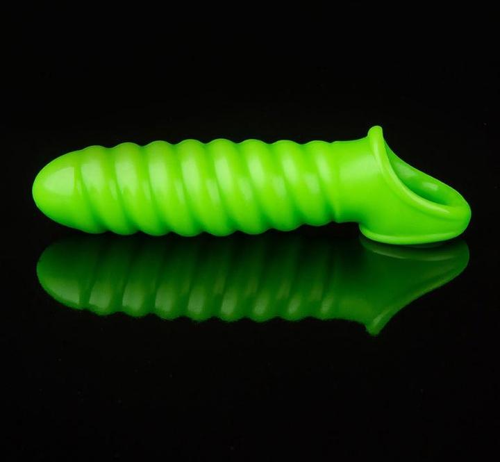 Produktbild Ouch! Swirl Stretchy Penis Sleeve - Glow in the Dark