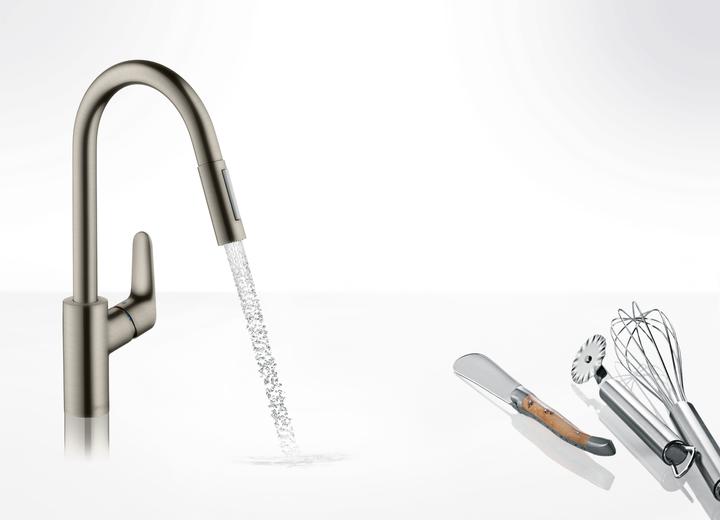 Immagine prodotto hansgrohe Focus M41 miscelatore monocomando per cucina 240, doccia estraibile, 2 tipi di getto