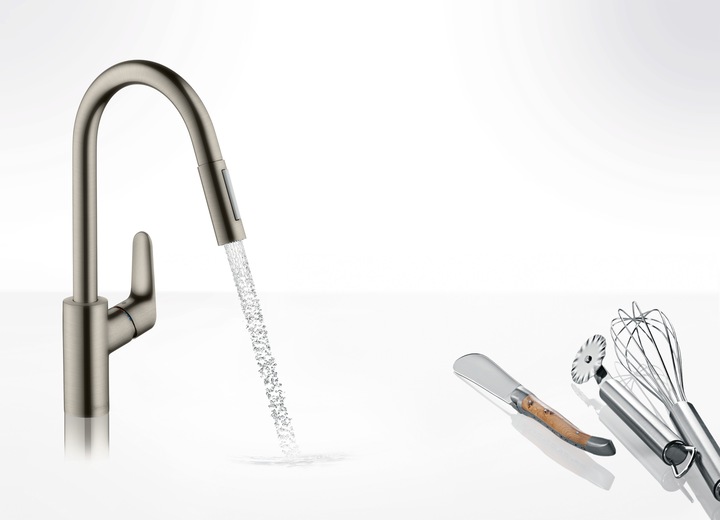 Produktbild hansgrohe Focus M41 Einhebel-Küchenarmatur 240, Ausziehbrause, 2 Strahlarten