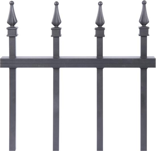 Produktbild Alberts Zaunfeld Chaussee 200 x 120 cm, schwarz