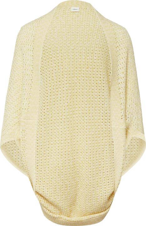 Produktbild s.Oliver Leichter Strick-Poncho aus Baumwollmix in O-Shape (One Size)