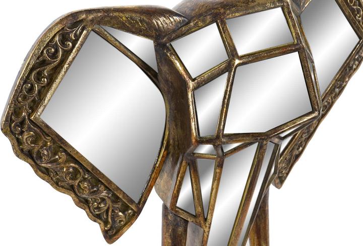 Productafbeelding DKD Home Decor Wall Decoration Mirror Elephant Golden Resin (41 x 11 x 38 cm)