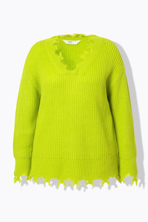 Produktbild Angel of Style Pullover, oversized, Fransen, Langarm (60)