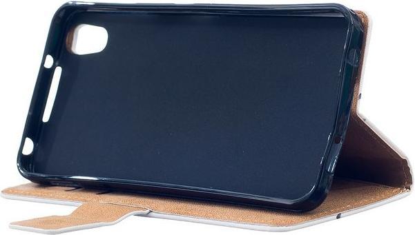 Produktbild MU Style Case aus Leder mit pinker Eule (Blackberry DTEK50)