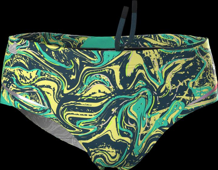 Immagine prodotto Nabaiji Badehose Slip Herren Kastenform - 900 Print gelb/grün (42)