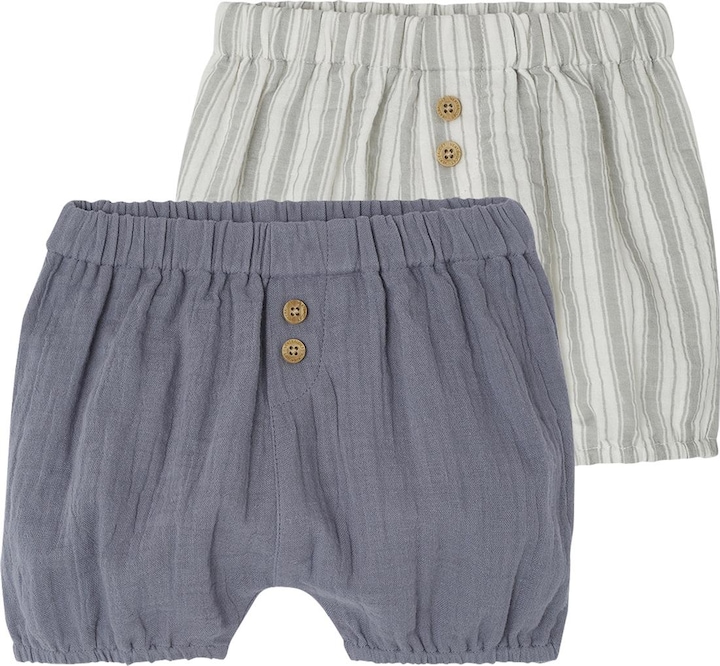 Vertbaudet 2er-Pack Baby Shorts aus Musselin
