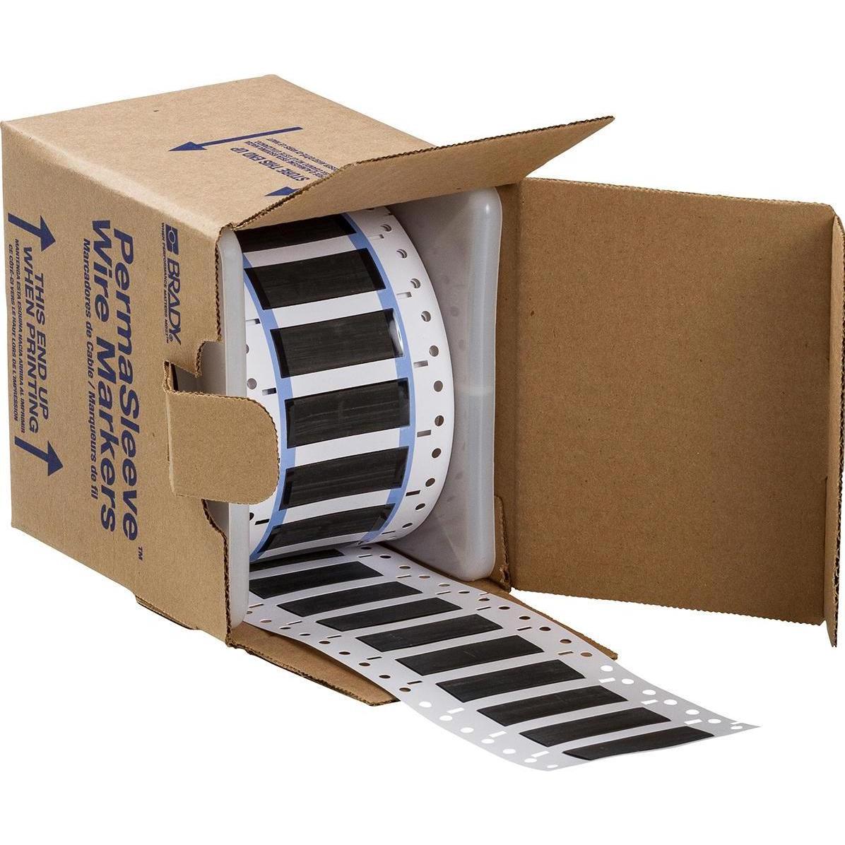 Brady, Etiketten, 3PS-375-2-BK-S, B-342, Permasleeve, wärmeschrumpfd. Polyolefin, Schwarz, 50,8 x 16,38mm, für