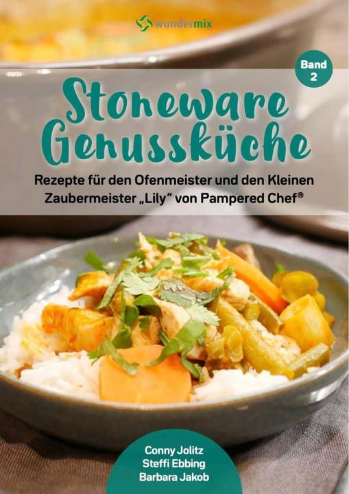 Actual product image Wundermix Stoneware Genussküche Band 2. Rezepte für den Ofenmeister und den Kleinen Zaubermeister 'Lily' (German, Conny Jolitz, Steffi Ebbing, Barbara Jakob, 2020)