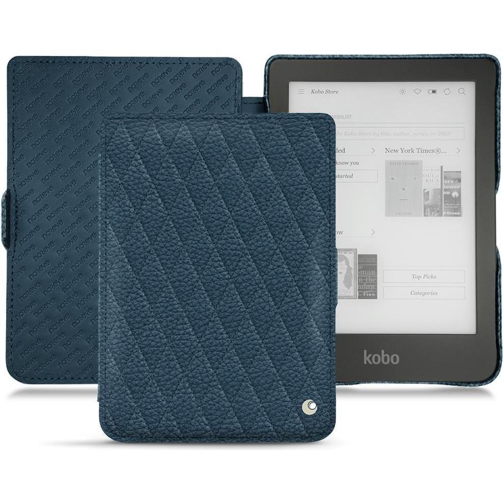 Noreve Lederschutzhülle horizontal (Clara HD), eReader Zubehör, Blau