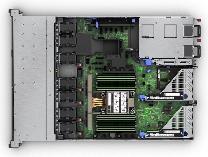 Actual product image HPE ProLiant DL320 Gen11 Intel Xeon Silver 4514Y 2.0GHz 16c 64GB-R 8SFF MR408i-o 2x480GB SATA SSD 2x (64 GB, Rack Server)