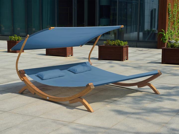 Image du produit Axi Mallorca lit double avec parasol bleu (200 cm)
