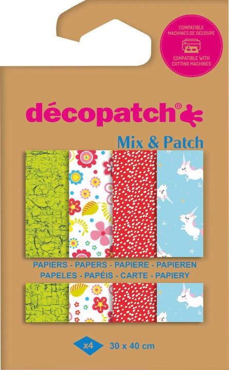 Décopatch Papier No. 469 - 20 Blätter Schwarz Craquelé Für Papmachés & Bastelprojekte