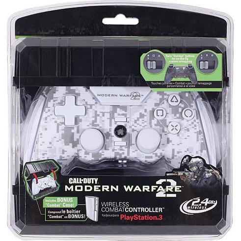 MadCatz MAD CATZ PS3 Wireless Pad White COD MW 2 (Playstation Classic), Controller gaming, Bianco