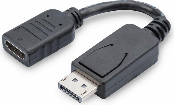 Digitus DisplayPort adapterkabel, 0,15m (0.15 m, DisplayPort, HDMI)