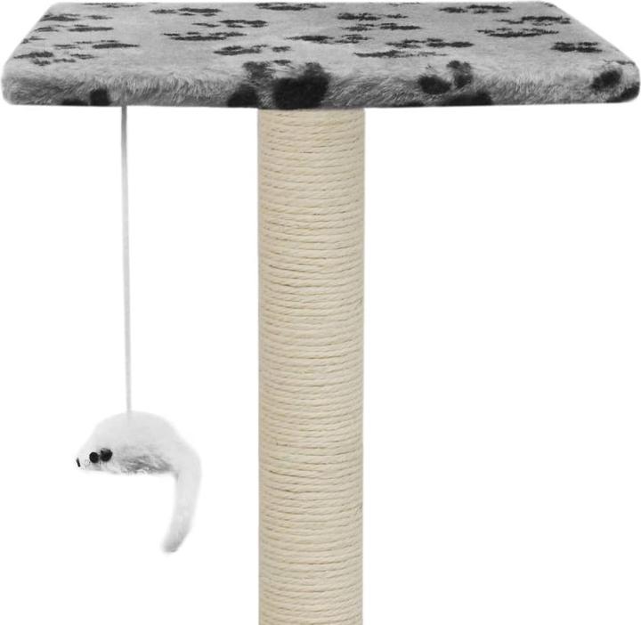 Actual product image vidaXL Kratzbaum (95 cm, Grey with paw pattern)