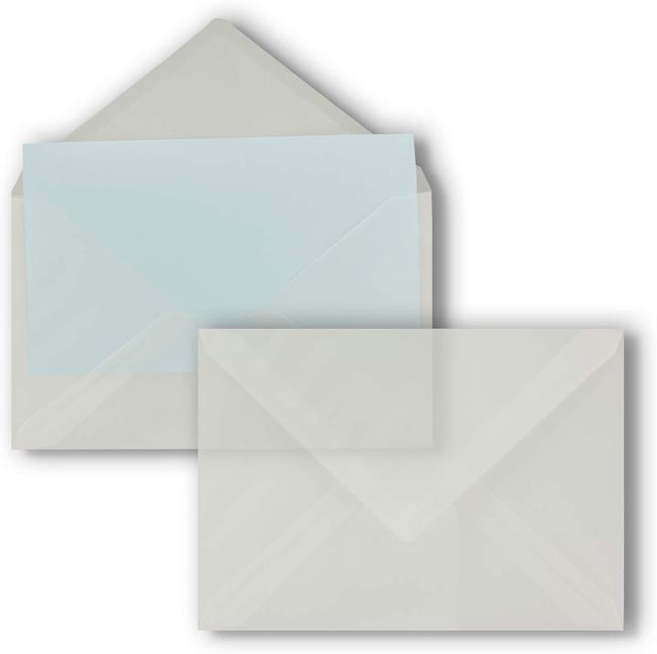 Produktbild Neuser Papier 50x transparente Briefumschläge Serie FarbenFroh (229 x 162 mm, 50 x)