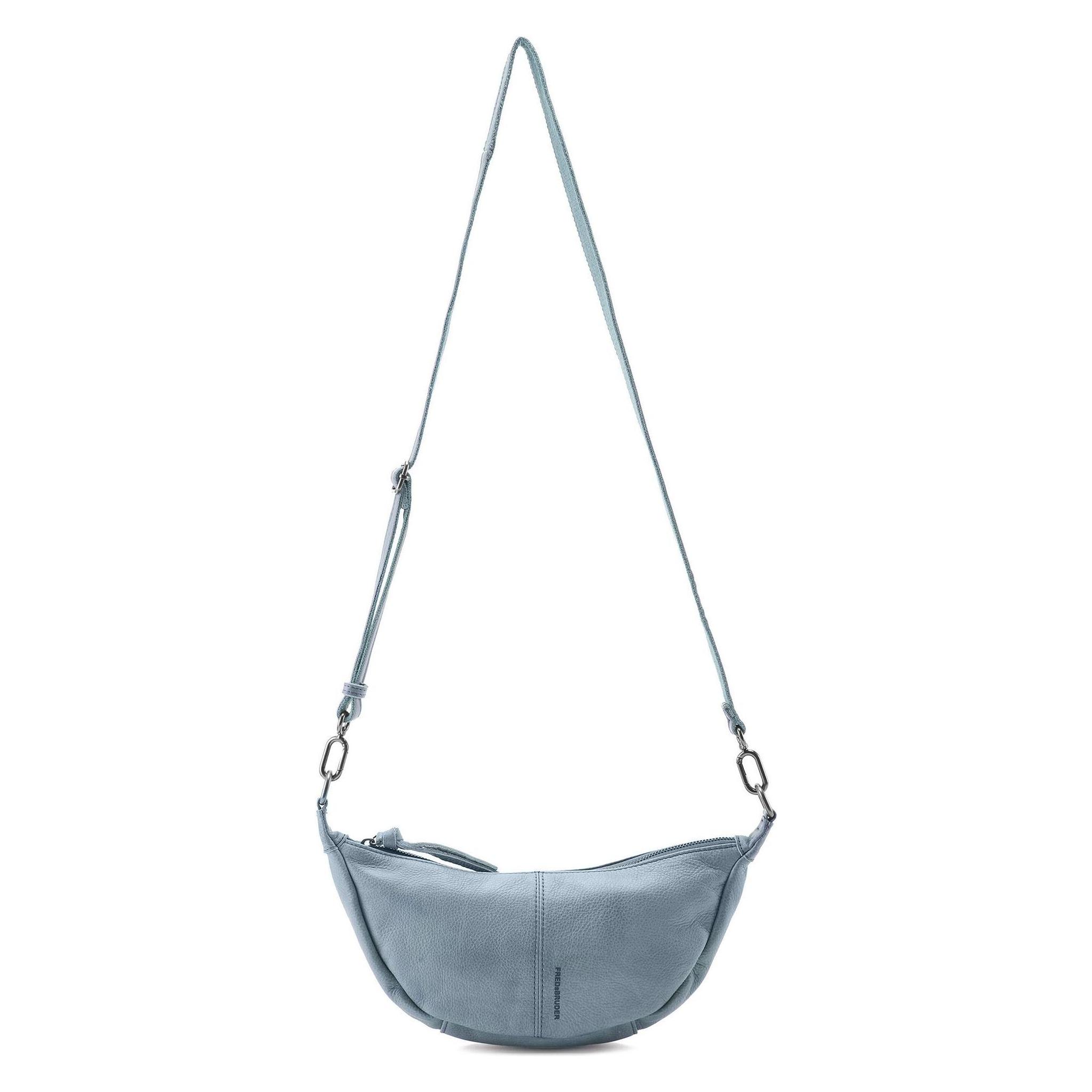 FredsBruder, Damen, Handtasche, My Old Friend Umhängetasche Leder 36 Cm, Blau, Gelb