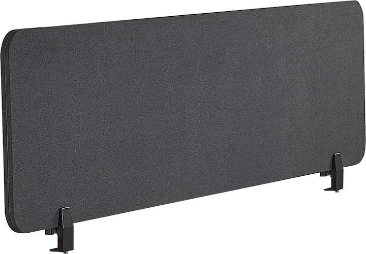 Immagine prodotto Beliani Divisorio per scrivania grigio scuro 130 x 40 cm WALLY (130 x 40 cm)
