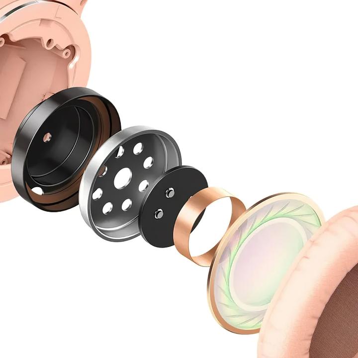 Productafbeelding Baseus Encok Draadloze hoofdtelefoon D02 Pro (roze) (ANC, 40 h, Draadloze)