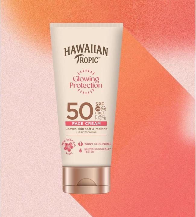 Actual product image Hawaiian Tropic Glowing Protection (Sun cream face, SPF 50, 50 ml)