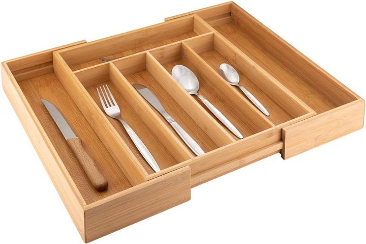Image du produit Axentia Range-couverts réglable 5-7 compartiments, 31-48,5x5,5x37cm