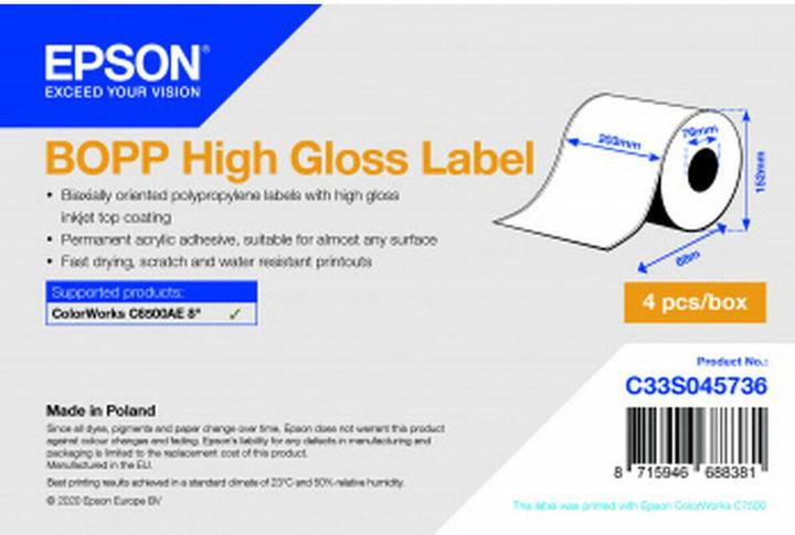 Epson BOPP Hochglänzend (W)