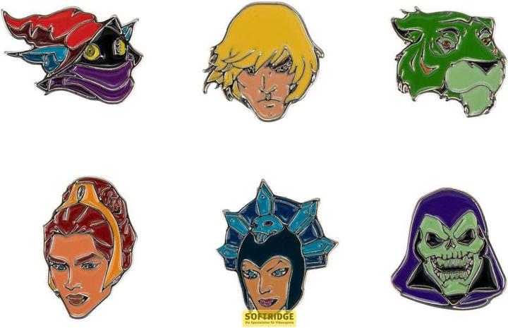 Cinereplicas Masters of the Universe Ansteck-Buttons 6er-Pack Characters