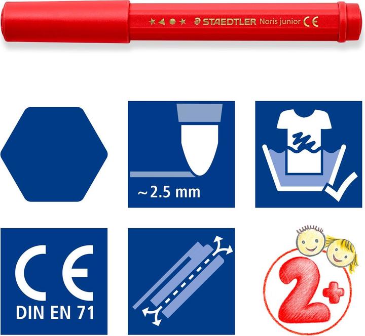 Produktbild Staedtler Fasermaler (Mehrfarbig, 12 x)